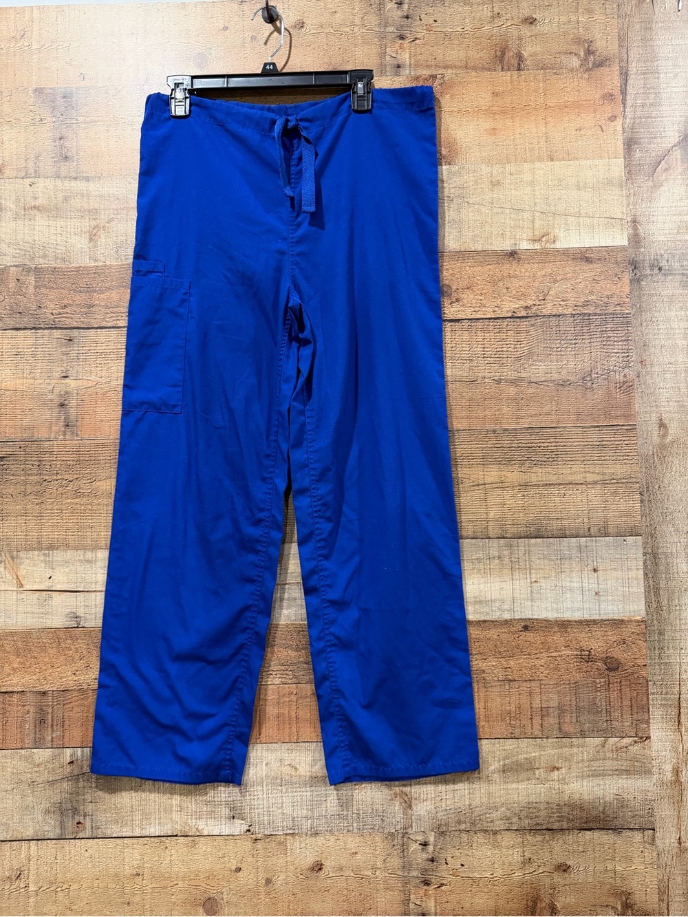 Cherokee Workwear Women's Drawstring Scrub Pants in Royal Blue Size XS